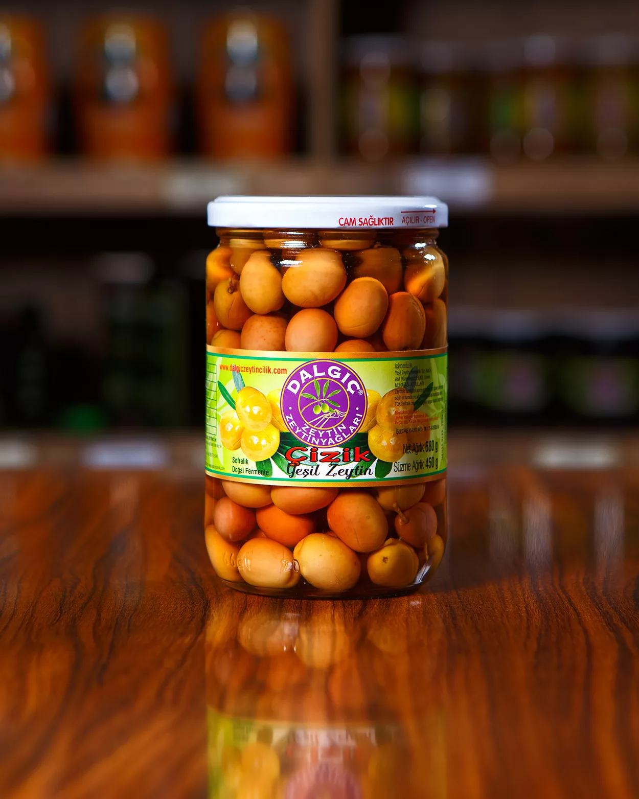 Çizik Yeşil Zeytin 680 GR