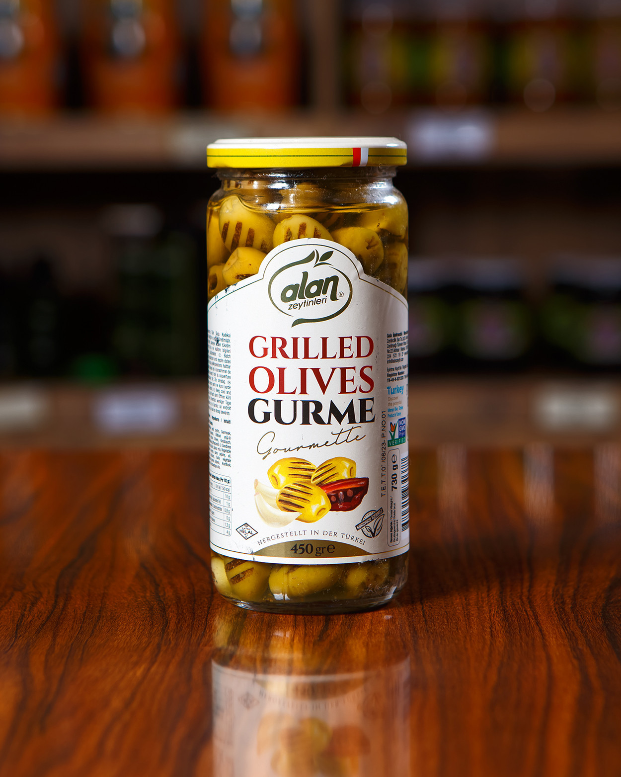 Grilled Olives Gurme Yeşil Zeytin 450 GR
