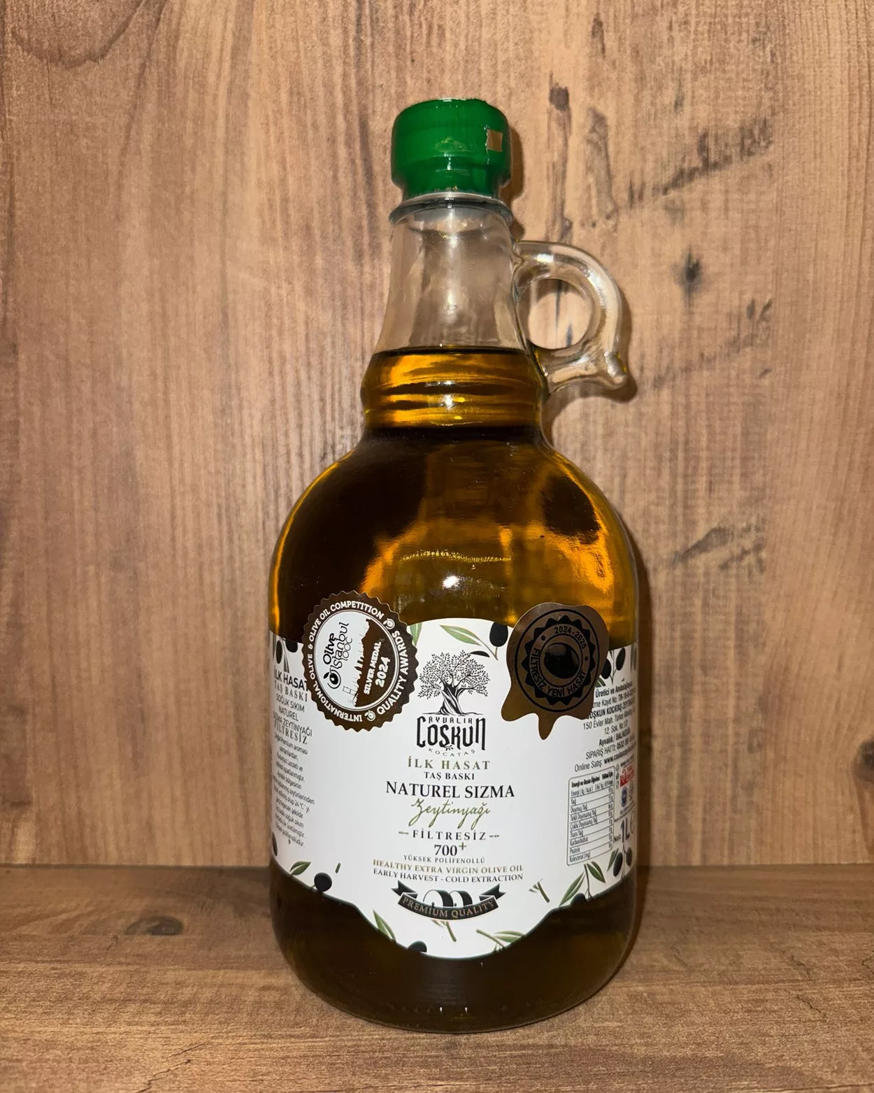 İlk Hasat Taş Baskı Naturel Sızma Zeytinyağı