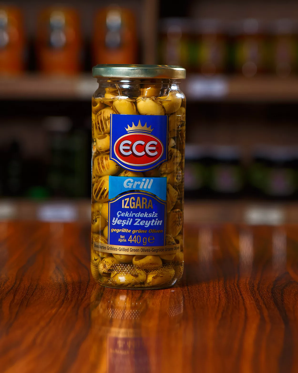 Izgara Çekirdeksiz Yeşil Zeytin 440 GR