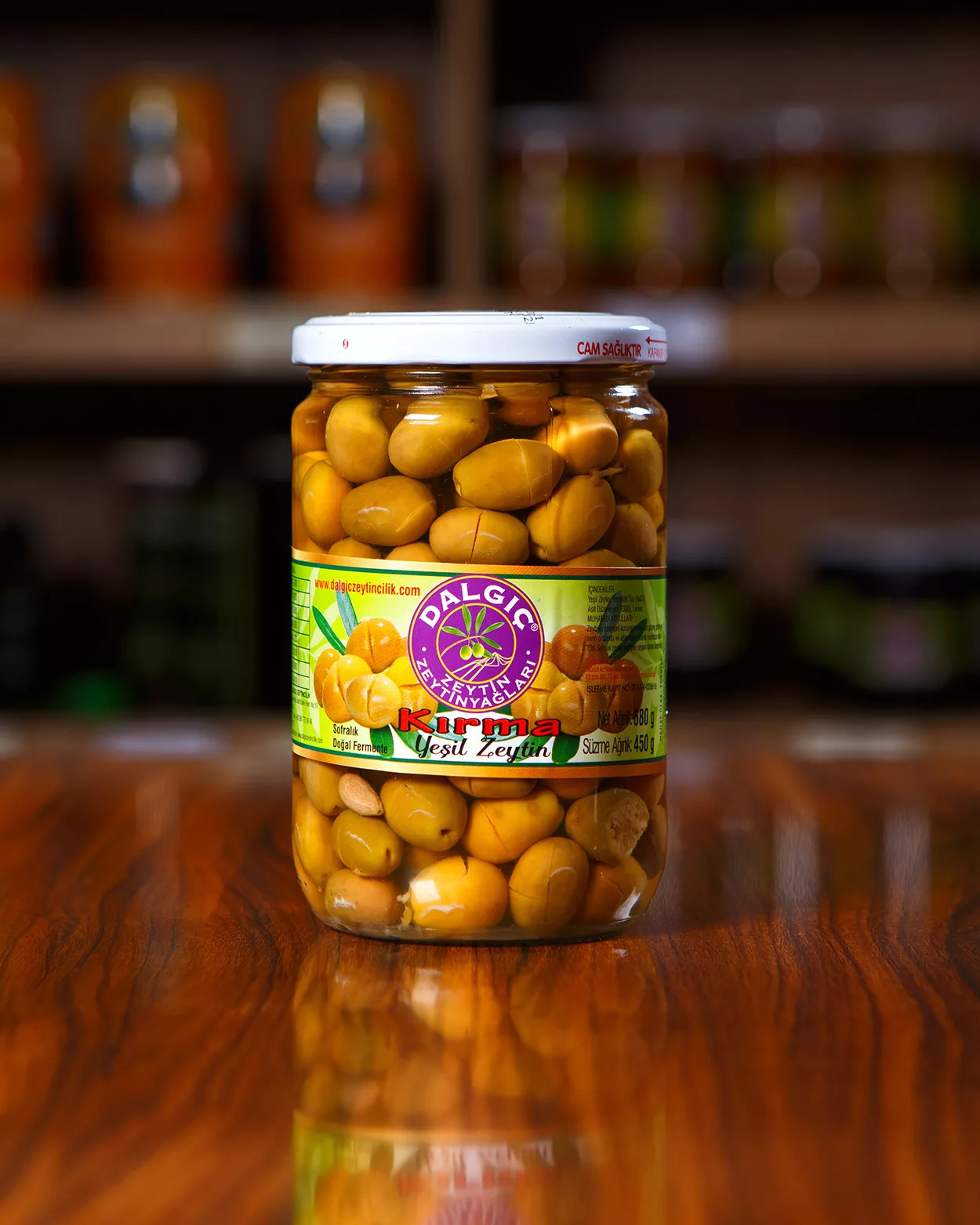 Kırma Yeşil Zeytin 680 GR