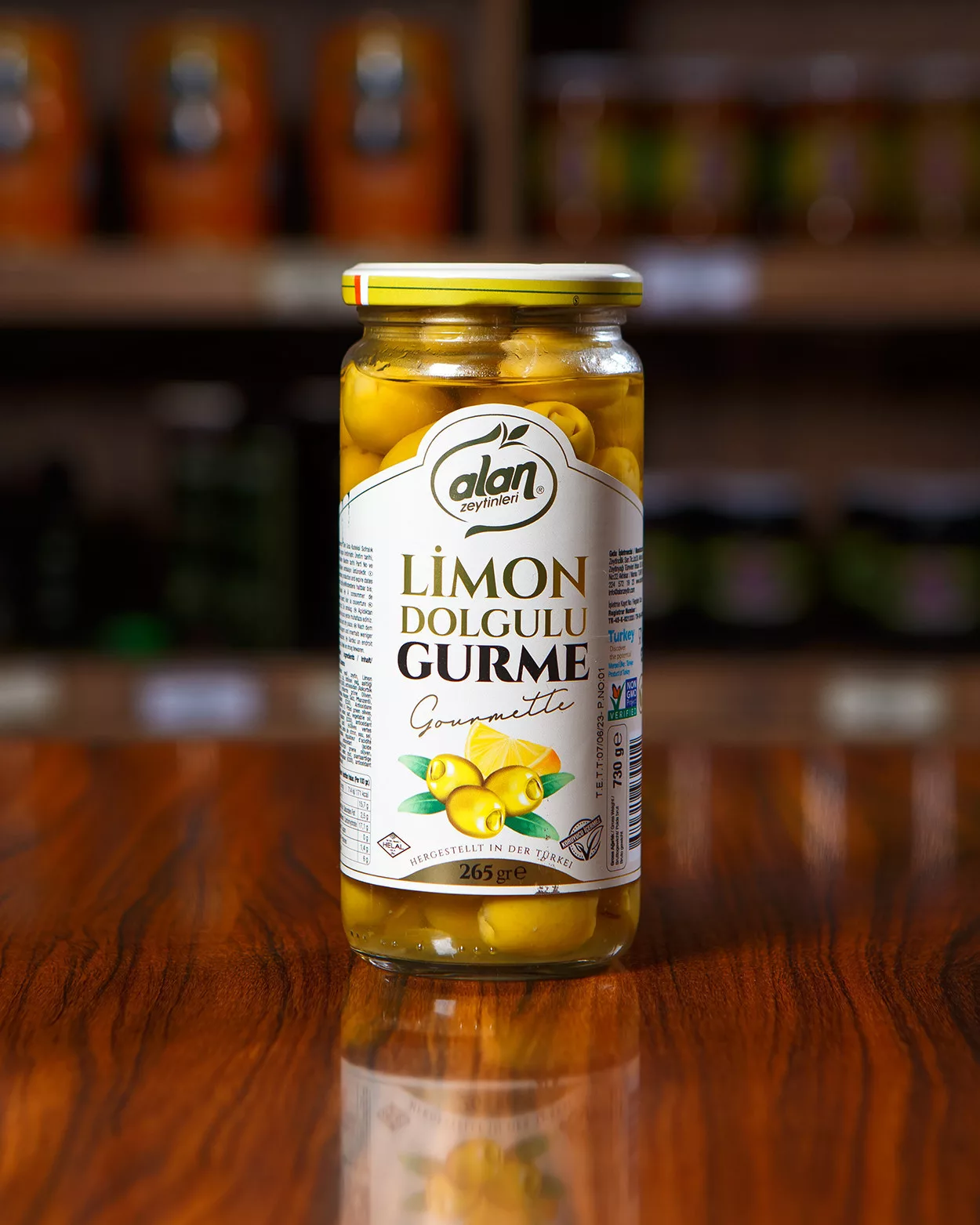 Limon Dolgulu Gurme Yeşil Zeytin 265 GR